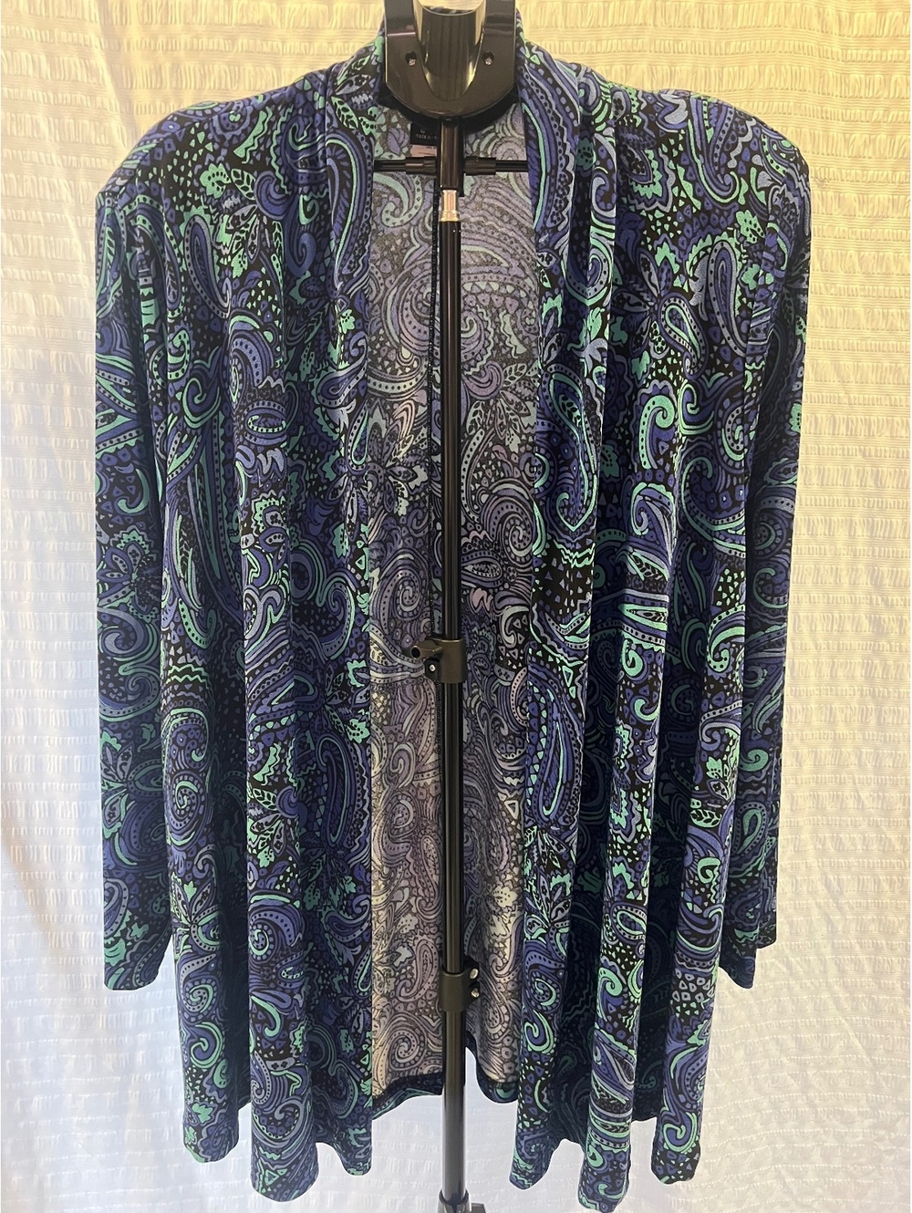 Vintage Baranda Woman 2X Paisley Cardigan